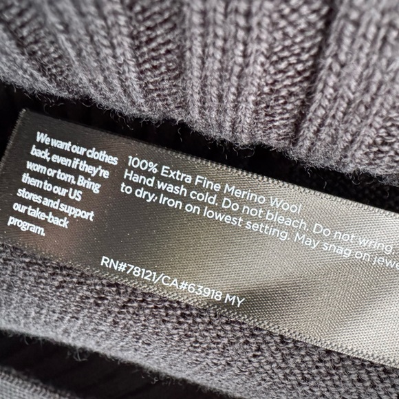 Eileen Fisher Womens Turtleneck Long Sleeve Merino Wool Sweater Dress Size Small - Picture 6 of 7